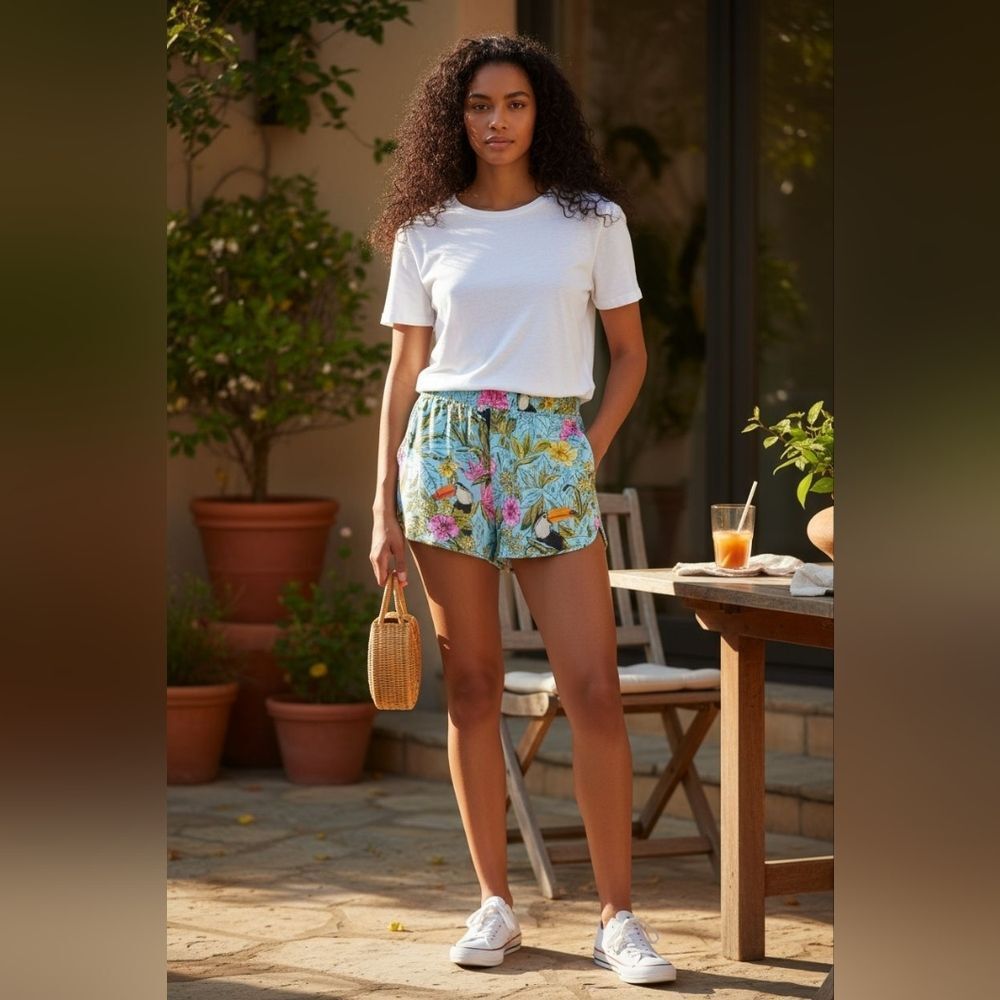 Zara Floral Print Women's Shorts